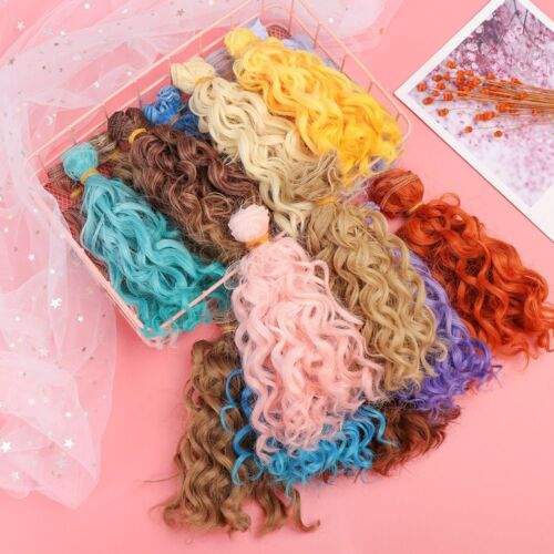 Mini Tresses Accessories Doll Hair Screw Periwig Toy Toupee Curly Wigs - Picture 1 of 23
