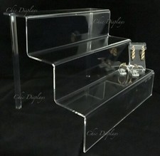 3 Tier Clear Acrylic Display Shelf Riser Organizer Stand Holder Decoration Stand
