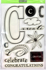 BRAND NEW Hero Arts Clear Design Letter "C" CL003 Stamp Set