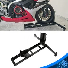 15" -22" Motorcycle Stand Wheel Chock Adjustable Upright 1800lb Capacity