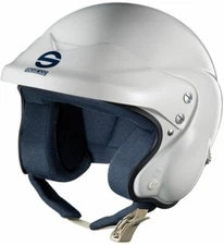Sparco ADV Jet Open Face Rally Helmet Glossy White Size S 00359ADVH