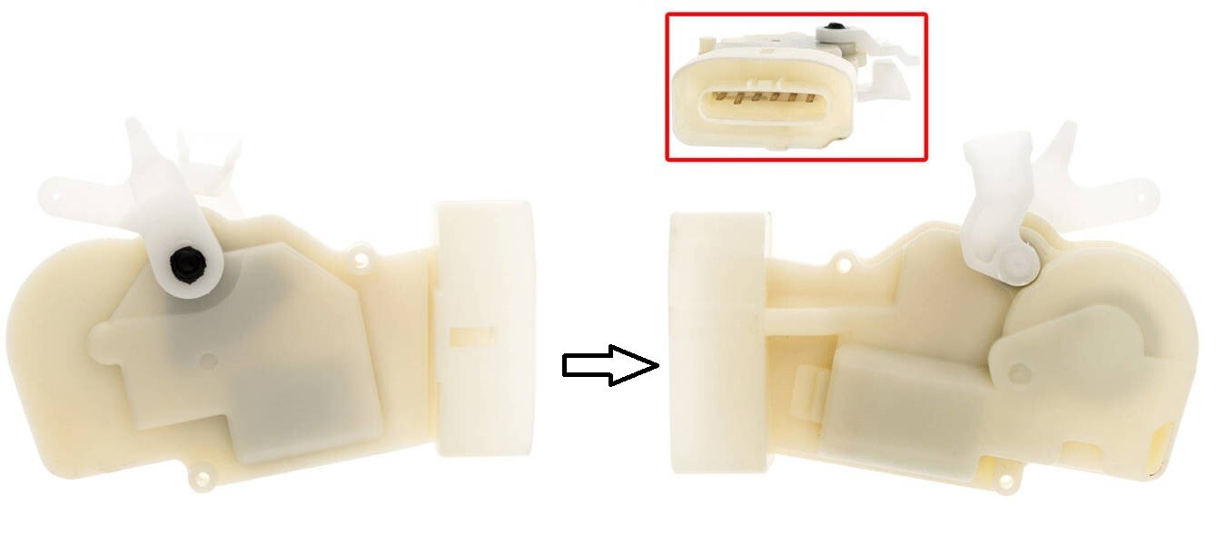 Serrure de porte Toyota Yaris Verso actionneur électrique côté droit 1999-2005