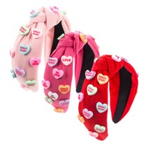 Hair Accessories Fabric Craft Solid Color Wide-Brimmed Headband Heart-Shaped