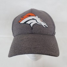 Denver Broncos NFL Team Apparel Snap Back Baseball Hat Cap Grey Embroidered Logo