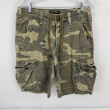 Abercrombie & Fitch Shorts Men 30X10 Vintage Fatigue paratrooper Camo Y2K