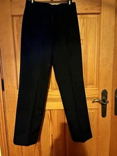 Dockers Khaki Pants Mens 30 x 32 Navy Pleated Chino Classic EUC