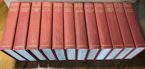 VTG Set of 12 THE WRITINGS OF MARK TWAIN Author’s National Edition Harper Bros - Picture 3 of 11