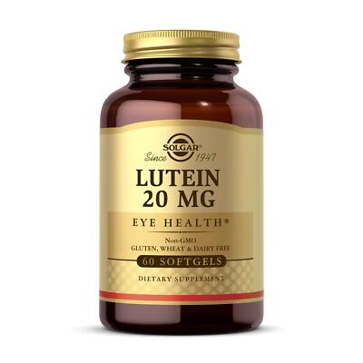 Solgar Lutein 60 Count Eye Health Supplement Supports Blue Light Protection