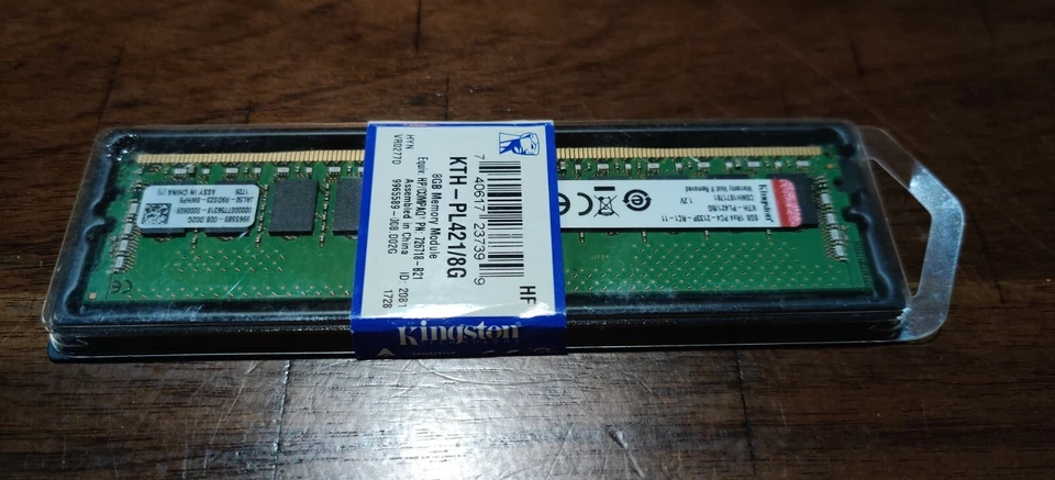 KINGSTON ECC RAM Memory KTH-PL421/8G 8GB DDR4-2133MHz NEW - Image 2 of 3