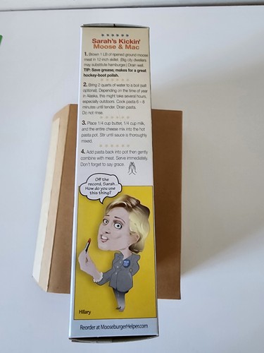 2008 Wahl Sarah Palin Joe Biden Mooseburger Helfer Neu-in-Box Gag Geschenk RAR - Bild 4 von 5