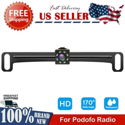 Backup Camera Rearview License Plate Universal for Podofo Car Radio