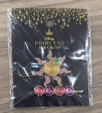 Disney Princess Tangled Rapunzel 2 Piece Hair Clip Accessory Set ~Brand New~