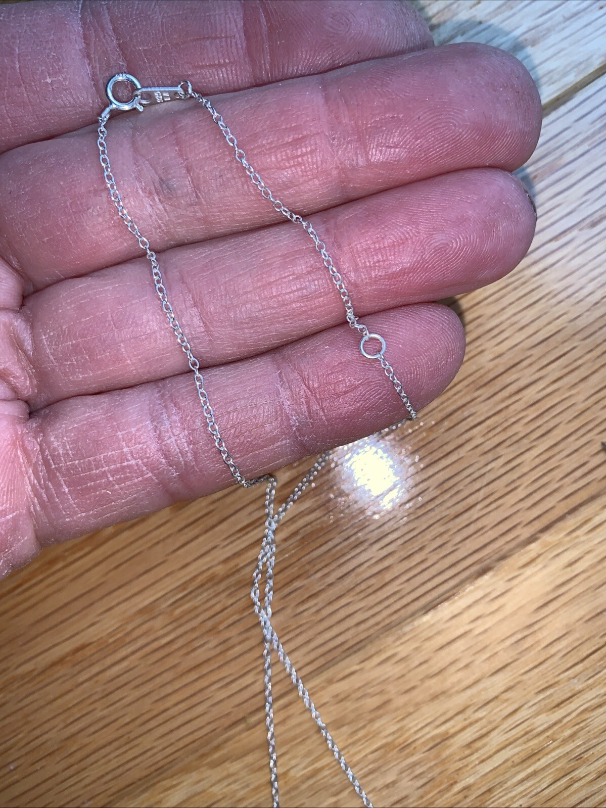 Solid Sterling Silver 925 Infinity Necklace Forev… - image 6