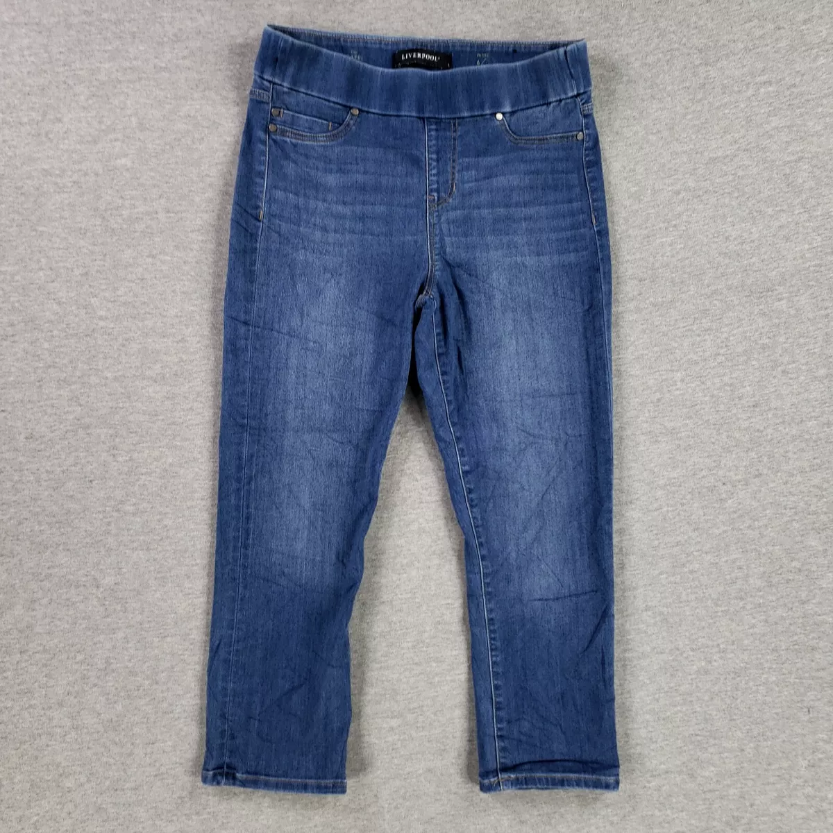 Liverpool Pull On Jeans Size 6 28 Petite The Capri Stretchy Modern