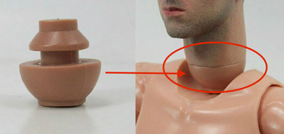 1/6 Male Neck Joint Connector For 12'' Hot Toys Worldbox BBI Male Figure Body