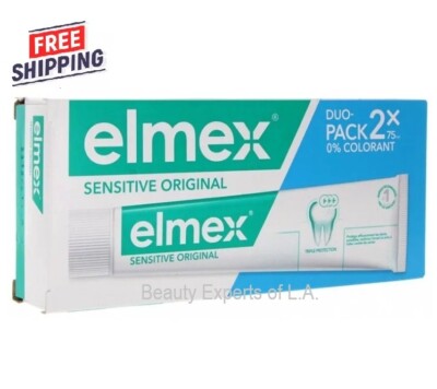 2 PACK Elmex Sensitive Original 75ml Exp 03/2028