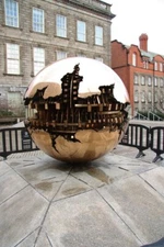 Photo 6x4 Sphere within a sphere Baile Atha Cliath/O1632 Sculpture by Ar c2010