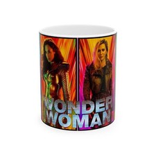 Wonder Woman 1984 Ceramic Mug, Retro Coffee Cup, 11oz