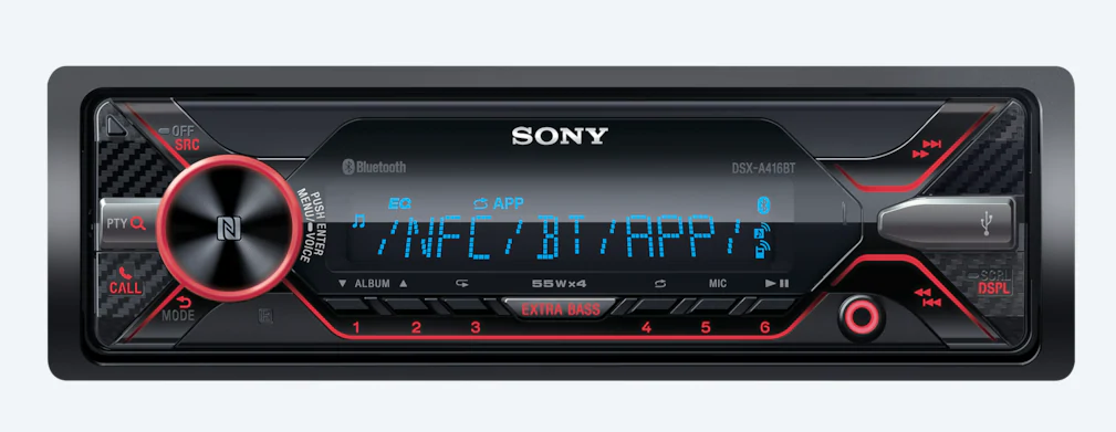 Sony D SXA410BT Single-DIN USB AUX InDash Radio Digital Bluetooth