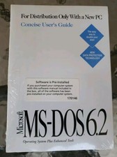 Vintage Genuine Microsoft MS-DOS 6.2 With 3 Disks COA