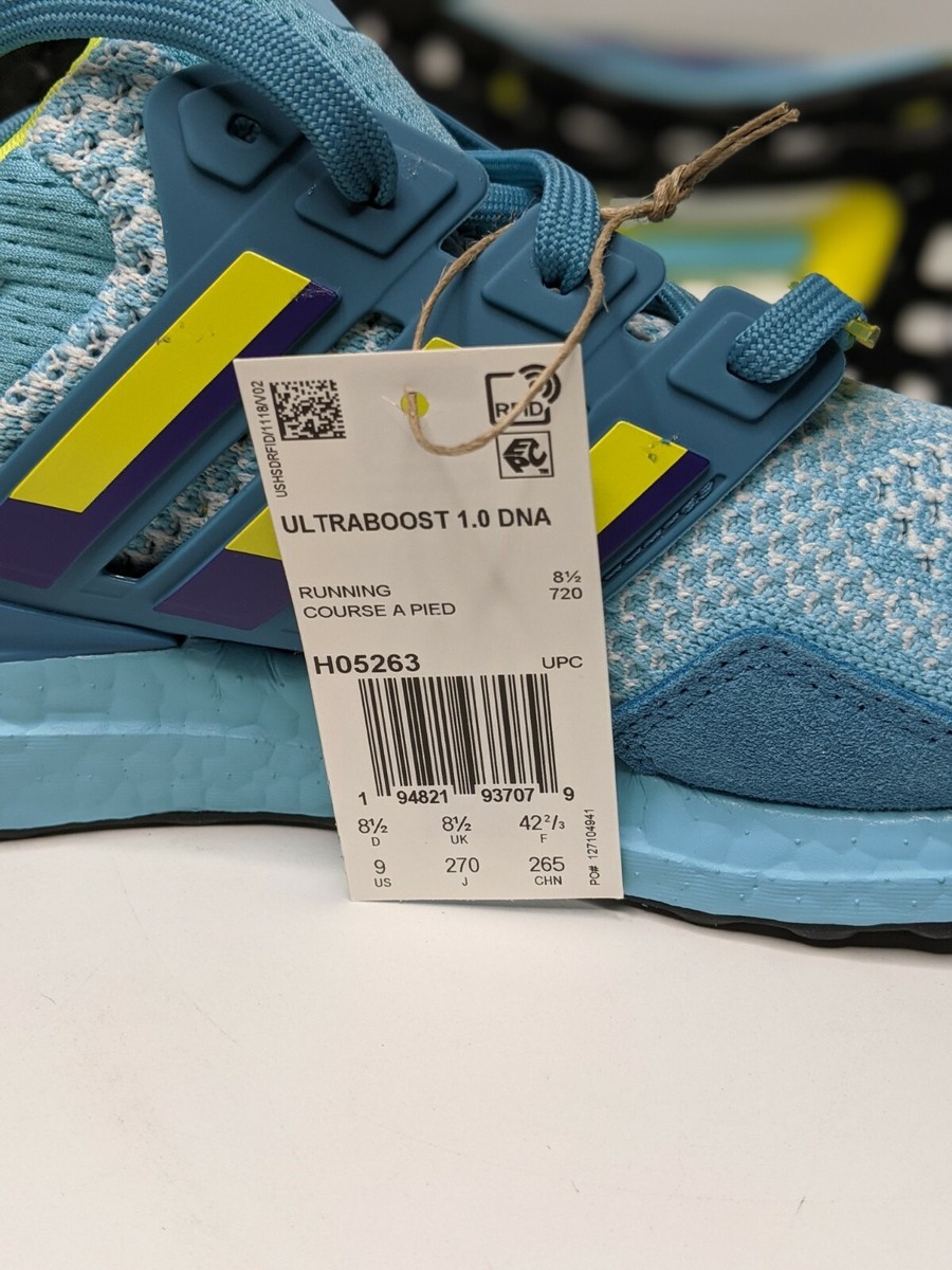 Adidas UltraBoost DNA 1.0 Mens 9 Shoes Sneakers Aqua ZX 8000