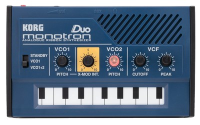 KORG palm-sized analog synthesizer monotron DUO Compact size