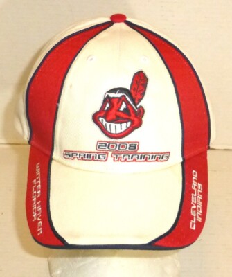 VTG Twins Ent. Cleveland Indians 2008 Spring Training Hook & Loop Hat  READ