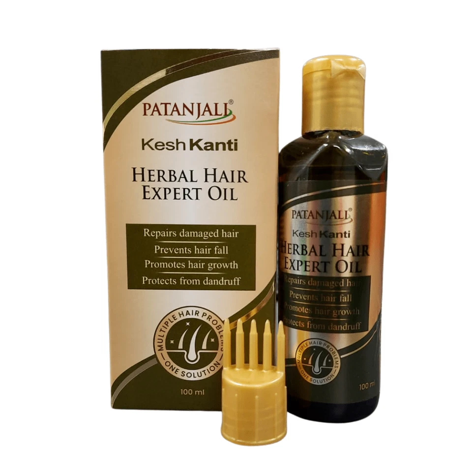 UK Stock PATANJALI KESH KANTI ADVANCE HERBAL HAIR EXPERT OIL 100 ML