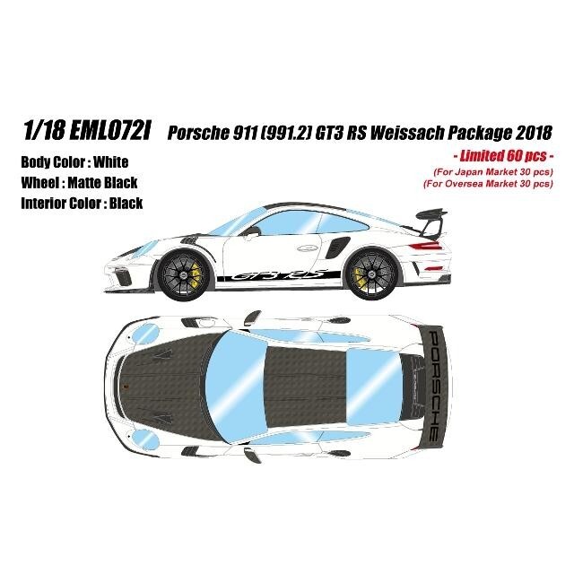 Make Up EIDOLON 1/18 Porsche 911 991.2 GT3 RS Weissach