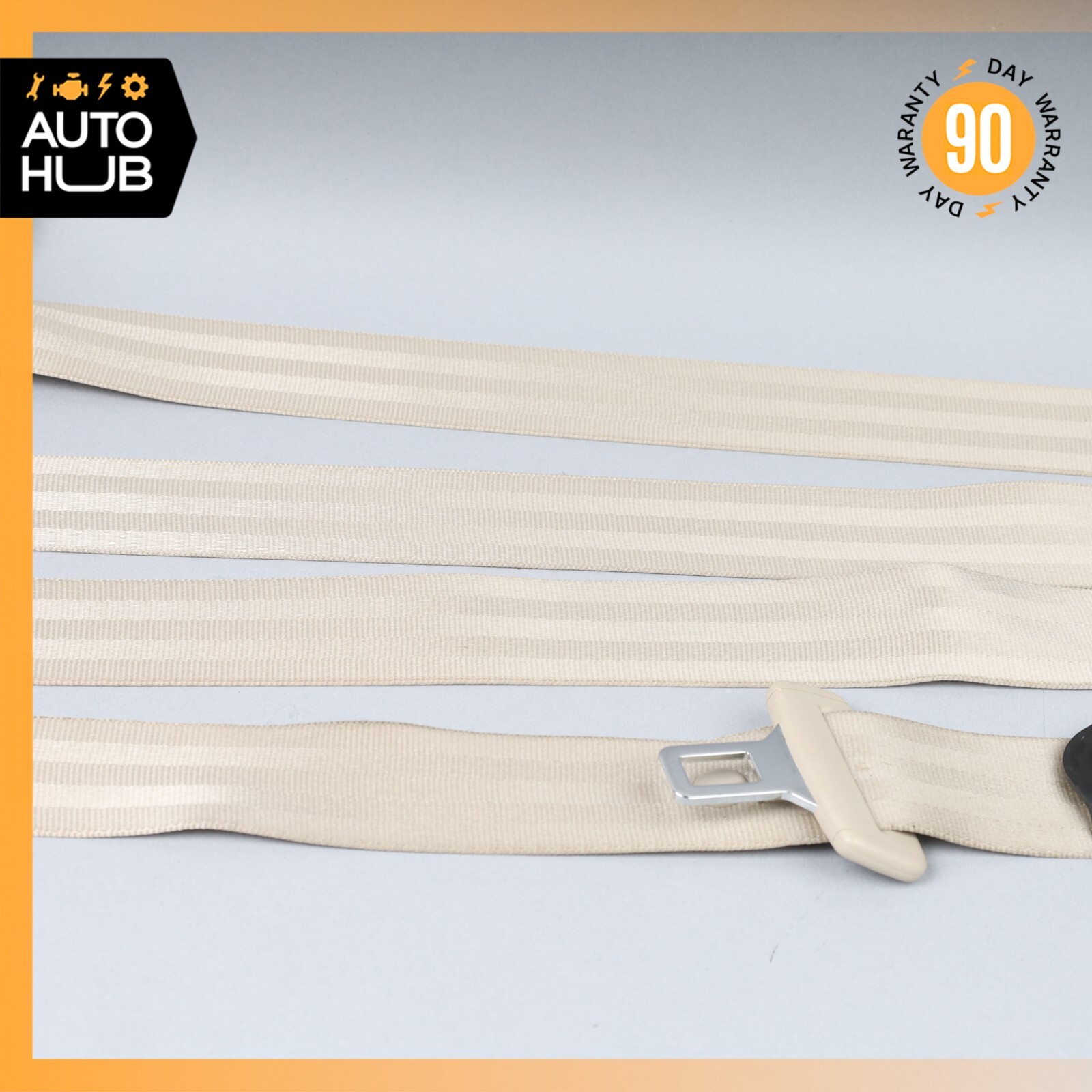 06-13 Bentley Continental Flying Spur Rear Right Side Seat Belt Beige OEM 80k