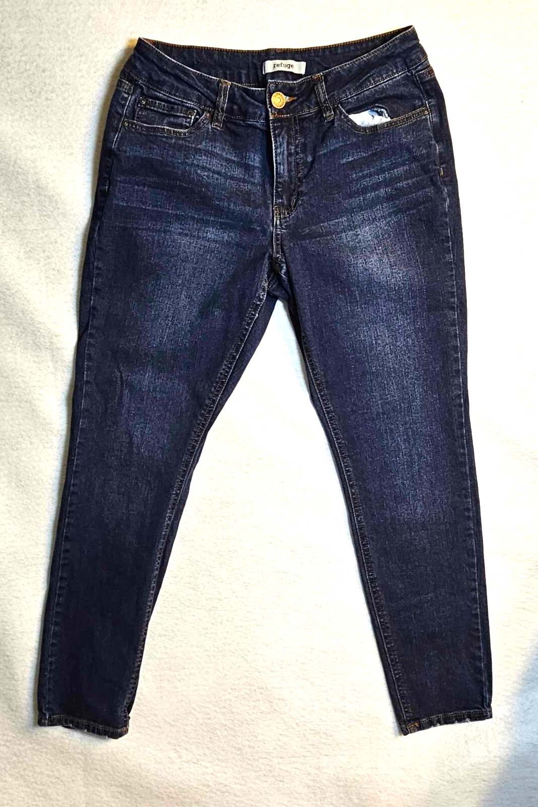 Refuge Jeans Stretch Mid Rise Women's Skinny Size 8