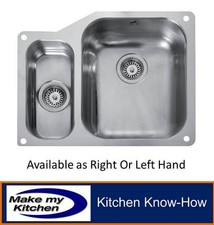 Rangemaster Atlantic Classic 1.5 Bowl Stainless Steel Undermount Sink UB3515