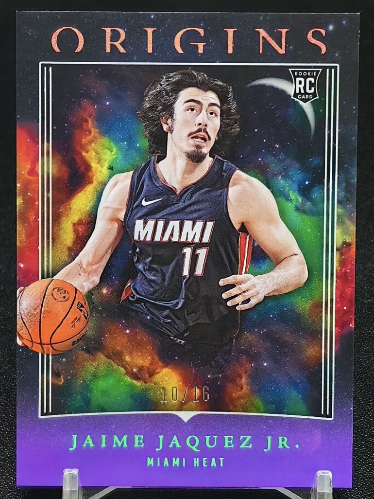 Jaime Jaquez Jr 2023-24 Panini Origins 10/16 Base Purple RC Miami Heat #33
