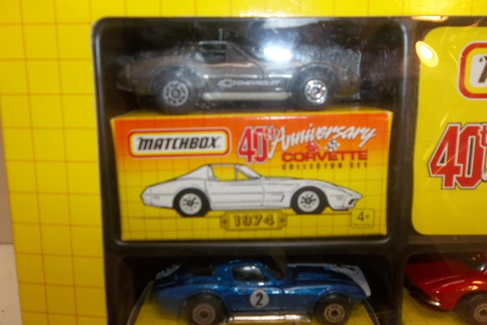 Matchbox 40th Anniversary Corvette Collector Set 1993 NEW - Image 3 of 4