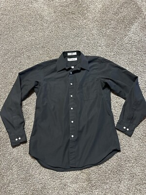 #ad John Henry Mens Shirt Button Down Size Medium 15.5 X 34 35 Cotton Blend Dress $3.20