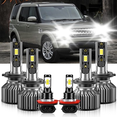 For Land Rover Discovery 2003-2004 H7+H7+H11 LED Headlight+Fog Light Bulbs Combo