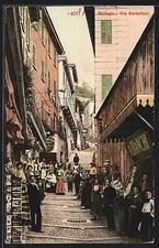 Bellagio, Lake Como, View of Via Serbelloni, Postcard 
