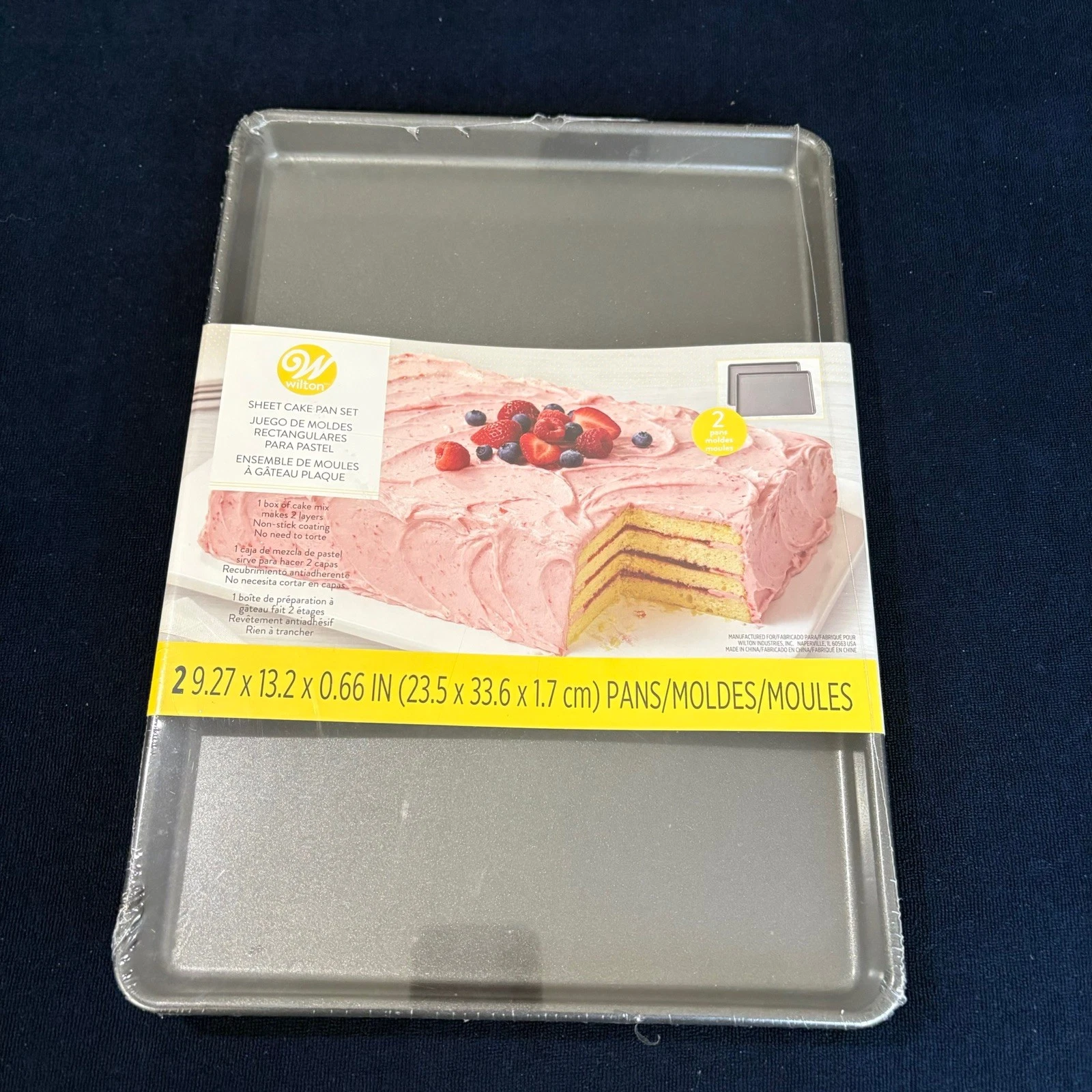 Wilton Easy Layers, 2 Piece Sheet Cake Pan Set, 9 X 13, 2105-5747