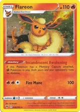 1x Flareon - 026/185 - Cosmos Holo NM-Mint Pokemon SWSH04 - Vivid Voltage