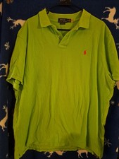 Polo Ralph Lauren Green Polo Shirt Men's XL Short Sleeve Collared Logo