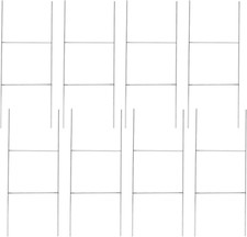 8 Pack Heavy Duty Metal H-Stakes H Frame Wire Stakes, 17.4'' X 7'' Yard Sign Sta