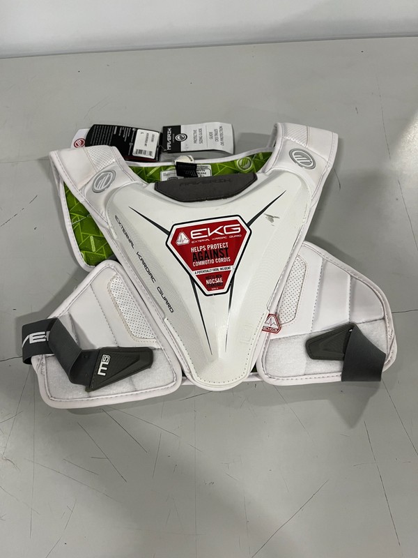 Maverik Men's M5 EKG Speed Pad White Lacrosse Size Large Chest Protector Mens