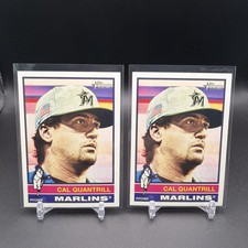 Cal Quantrill 2025 Topps Heritage High Number #501 Florida Marlins (2) Cards