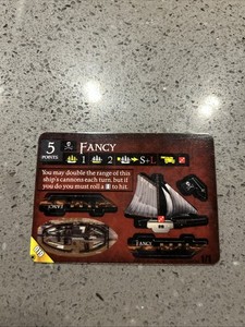 Fancy#019 Gold – Unpunched – Pirates of the Crimson Coast CSG  WizKids Rare Ship