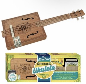 The Electric Strum Box Ukulele Complete Kit Includes Ukulele, Book, and CD