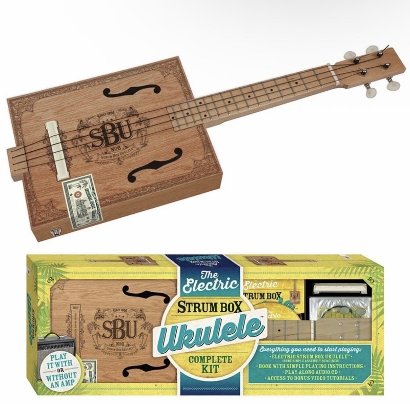 The Electric Strum Box Ukulele Complete Kit Includes Ukulele, Book, and CD