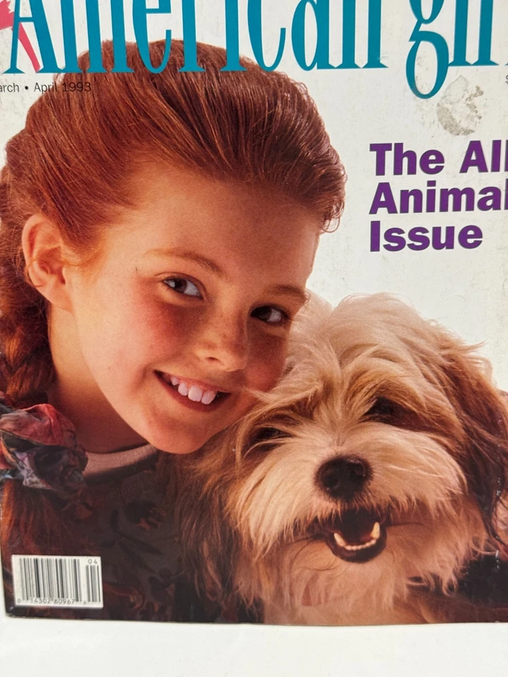 American Girl Magazine, March/April 1993, The All-Animal Issue, uncut paper doll Foto 4 de 4