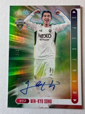2025 Panini Absolute K League Min-Kyu Song Spectrum Auto Numbered /5 Refractor