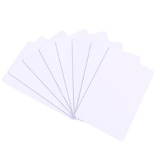 100 Pack - Premium Blank PVC Cards for ID Badge Printers - Premium Quality Wh...