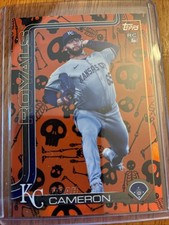 2025 Topps Update Series - Noah Cameron #US65 Jack-O'-Lantern Foil (RC) Rare /50